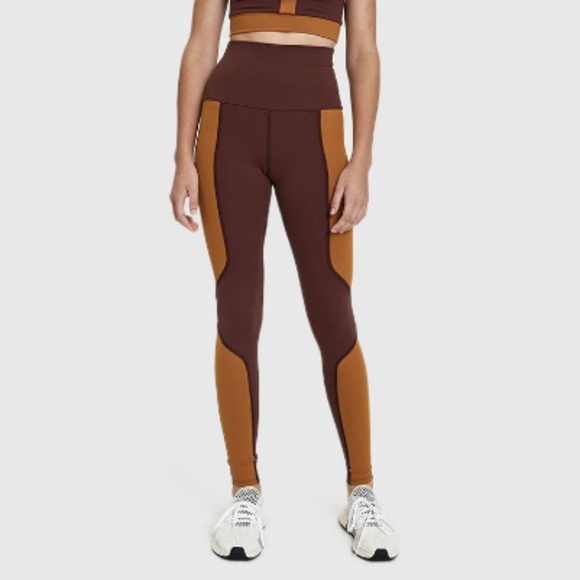 Live the Process Pants - Live the Process Geometric Legging Raisin/Brown, M